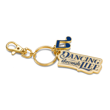 Dancing Through Life Keychain