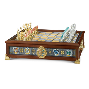 Quidditch Chess Set Silver and Gold Plated
